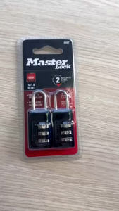 Bộ 2 Khóa Số Master Lock 646T – Tự Đặt Mã Khóa Hành Lý/Balo/Vali Rộng 20mm Chính Hãng Mỹ
