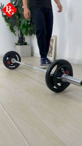 HTD Sport Rubberized Weight Plate Barbell Coated Alat Olahraga Fitness Angkat Besi 15Kg Q302