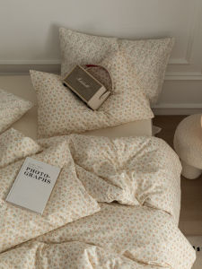 Retro Style Cotton Floral Bedding Set Fresh Small Flowers Pure Cotton Spring Summer New Arrival Three Four Piece Bedding Set