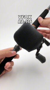VFOX REEL COVER RB-116 Beg Mesin Pancing Low Profile Reel Cover Fishing Reel Pouch Reel Cover Baitcasting Fishing Bag