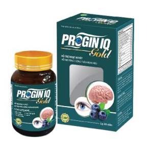 Progin iq gold giúp hoa mắt choáng mặt tăng cường chí nhớ tăng thị lược hộp 30 viên