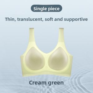 miiow | Ultra-Thin Ice Silk Maternity Bra Comfortable Seamless Backless Nursing Bra For Pregnant Women Adjustable Straps Breathable
