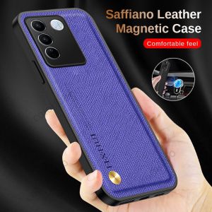 Casing For Vivo Y38 VivoY38 Y 38 5G Fashion Matte Leather Phone Case Lens Full Protection Shockproof Casing Back Cover