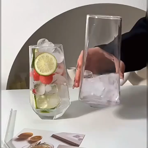 Cold drink cups drinking water soda sparkling water cups glasses Internet celebrity ins wind water chestnut restaurant fruit tea cups cups