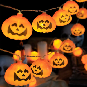 Đèn Dây Bí Ngô Halloween 10/20/40 Đèn LED Chạy Bằng Pin Đèn Treo Trong Nhà Cho Bữa Tiệc Tại Nhà Trang Trí Theo Chủ Đề Kinh Dị