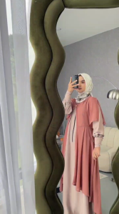 ALEENA DRESS RAUNA GREEN MILO PURPLE SAGE GAMIS DEWASA FORMAL COD DAN GRATIS ONGKIR