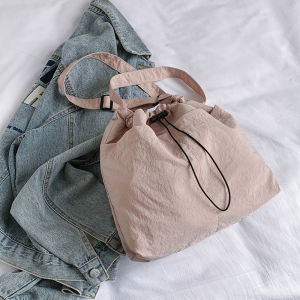 Fashionable Large Capacity Commute Tote Bag for Women 2024 New Bucket Style Canvas Crossbody Shoulder Bag Casual Open Pocket Shopping Bag Shape