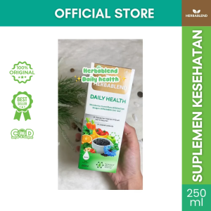 Herbablend Daily Health 250ml | Suplemen Herbal Anak Jaga Daya Tahan Tubuh Sirup Sayur Buah Resmi