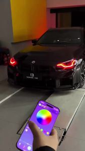 Angel Eyes RGBW multicolor LED Module For 2022-2024 BMW 2 series G42 M2 G87 DRL daytime running lights RGB CRed Blue Lights