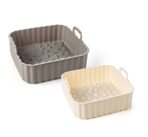 Sillymann Silicone Square Air Fryer Pot 2P Set