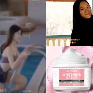 SAUVASINE WHITENING CREAM Krim Pemutih Kulit Whitening body cream 50g Krim Pemutih Ketiak Krim Pemutih Kulit Melanin untuk Leher Ketiak Selangkangan Menghilangkan dan Mengencerkan Melanin untuk Memutihkan