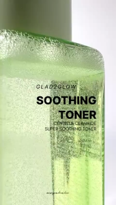 GLAD2GLOW Centella Ceramide Soothing Toner 80ML (Hijau)