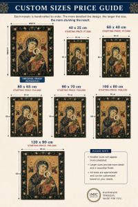 Madonna and Child Mosaic Wall Art Religious Decorative Piece
