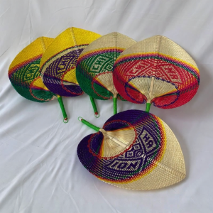 Peach-shaped Bamboo Fan Summer Hand Fan