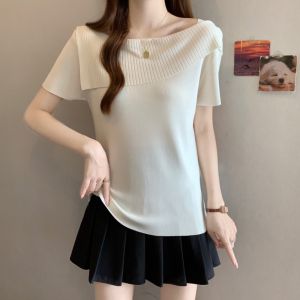 Áo Thun Cổ Sen Tay Ngắn Giảm Cân
