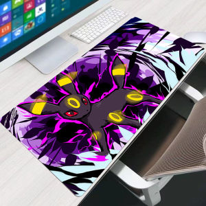 Bandai | Mouse Pad Large XXL Lock Edge Gamer Keyboard Mousepad Laptop Computer Office Desk Mat Gaming P-Pokemon Eevee Pad Mouse Mats