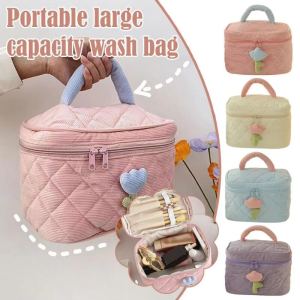 1pcs Fashion Large Capacity Portable Makeup Bag Women Cases Bag Female Toiletries Makeup Storage Organizer