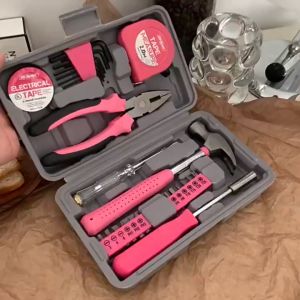 Multifunctional Home Repair Tool Set: Pliers, Tape Measure, Hammer, Wrench & Screwdriver