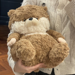 ตุ๊กตาหมูน้ำตมหิมะสุดนุ่ม หมอนอิง ของขวัญวันเกิดสำหรับเด็กผู้หญิง หมอนนอน ขนสัตว์ ตุ๊กตา ตัวละคร ผ้าฝ้าย PP