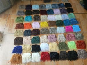 Medium Long Hair Beach Wool Hair Pack Ob11 Soldier Monster Gao Keer BJD Beauty Knot Pig Doll Wig Real Hair