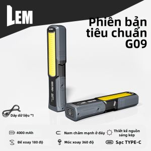 Đèn làm việc LEM từ tính công suất cao siêu sáng sử dụng pin lithium sạc lại được