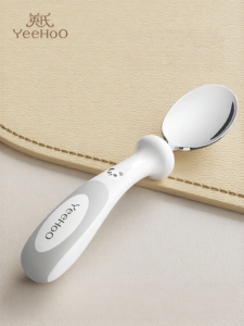 YeeHoO KIDS | 3D Stainless Steel Baby Feeding Training Spoon