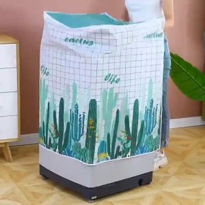 Automatic Washing Machine Dryer Cover Zippered Roller Sunscreen Waterproof Dust Proof Cover