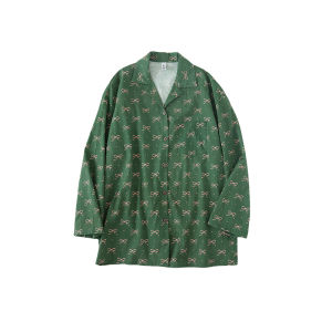 Large Size Pure Cotton Loose Home Clothes Butterfly Knot Sleepwear Couples INS Style French High-End Feeling Sleepwear