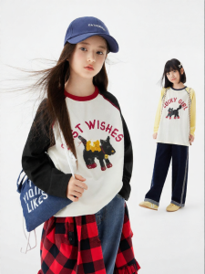 Áo thun cotton bé gái zosee tay dài siêu dễ thương