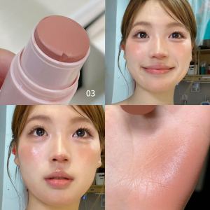 Transparent and Pure! Small Korean Style Water Light Muscle off ~ Comes with Blending Brush Multi-Purpose Water Light Blush Highlighter Matte