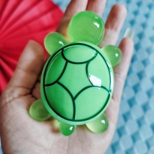 Glowing Giant Cute Turtle Resin Ornament 8.6cm