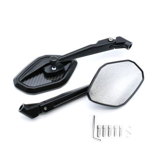 Universal Real Carbon Fiber Rear View Mirror Foldable Motorcycle Side Mirror 8mm/10mm