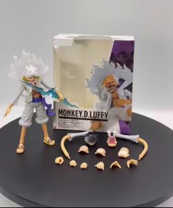Bandai | Bandai SHF One Piece Nika Action Figure - Luffy Collectible Model Toy for Boys Birthday Gift Ornament