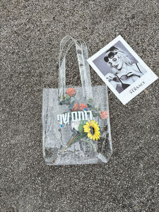 Transparent PVC Fashion Jelly Bag Summer Shoulder Bag Shopping Bag Handbag Beach Swimming Bag Storage Bag Eco-Friendly Bag