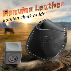 KONLLEN Billiards Chalk Holder Bag Pocket Paunch Leather Chalk Holder Clip Snooker Pool Carom Professional Billiards Accessories