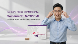 SWISSMED® ENZOPRIME – Brain Memory & Focus Support | 60 Vegetable Capsules
