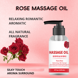Pure Natural Organic Rose Relaxing Anti Cellulite Body Skin Massage Body Oil Sore Muscle Valentines for Date Night