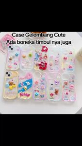 Casing Karakter Timbul & Casing Gelombang untuk Smartphone Vivo & Realme