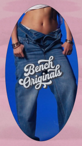 BENCH- YPD0882 Womens Denim Straight Cut Pants