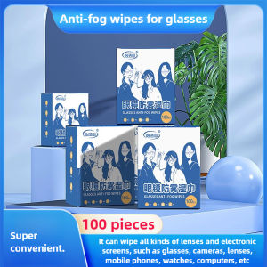 Glasses wipes anti-fog cleaning lenses special disposable wiping paper non-fogging wholesale cleaning quick-drying lens