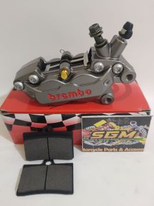 KALIPER BIGPOT BRCMBO 4PISTON 4P AXIAL KANAN BABET UNIVERSAL ( FREE KAMPAS CADANGAN )