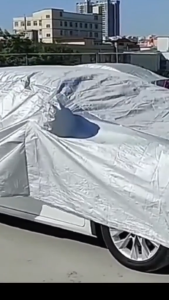 NMS - Nylon Car Cover for FORD ECOSPORT with Clean Cham Chamois Towel Waterproof Lightweight Car Cover Protection