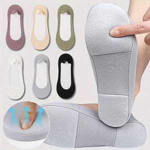 Women Boat Sock Plantar Fasciitis Shoes Insole Socks Insoles for Feet Shock Absorbing Shoe Sole Invisible Non Slip Shoe Pads