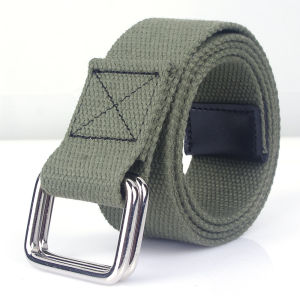 New Tactical Canvas Belt Men Belts Metal Buckle Webbing Belts for Men Canvas Nylon High Quality Strap Casual Sports Students