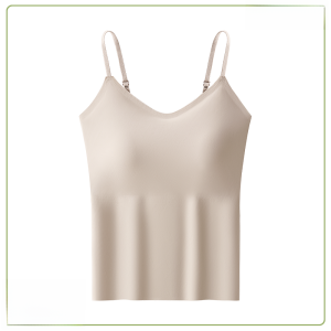 Miiow | Ice Silk Strapless Vest Womens Summer Seamless Anti-Light Backless Top Pad Bra Prevent Nipple Exposure Sleeveless Shirt