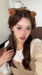 หัวครอบหูแมวสไตล์เกาหลี ขนสัตว์อ่อนนุ่มน่ารัก สวมได้ทุกโอกาส คู่สวยสดใสสำหรับผู้หญิงรักความน่ารัก