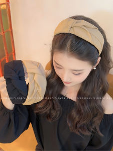 กิ๊บติดผมขอบกว้าง 2024 ใหม่มรส้มสายหวานสำหรับคอกลมสไตล์สไตล์ฝรั่งเศส กิ๊บติดผมแบบชักก่อนซ็ดม่วงสไตล์ K-beaded Stylinly Korean Japanese Popular