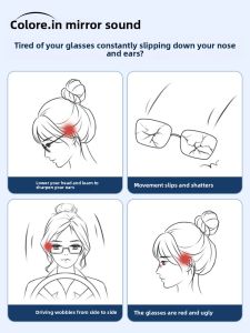 COLORE.IN | Anti-Fall Anti-Slip Silicone Leg Covers for Glasses