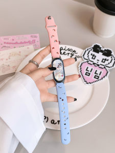 Uhada | Silicone Summer Breathable Strap with Lace Butterfly Pattern Multicolor Design