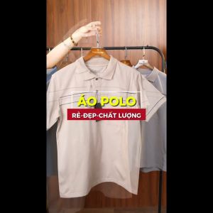 Áo thun nam có cổ trung niên THÁI KHANG vải cotton xịn tự dệt mềm mát Vitin ATK8